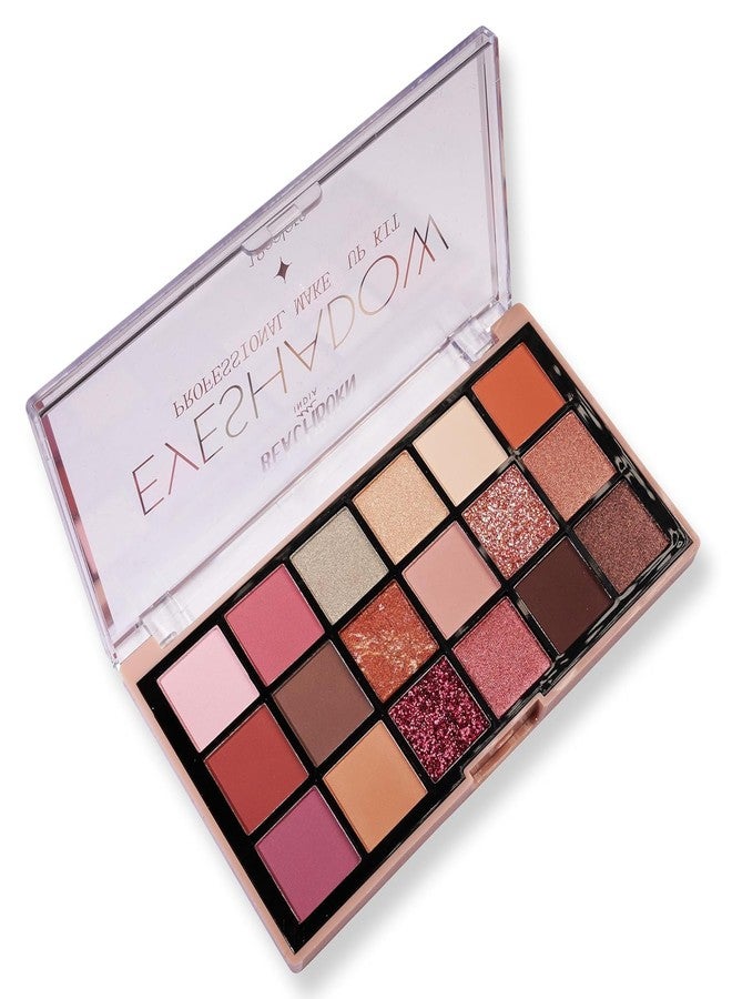 BEACHBORN Professional Makeup Eyeshadow Palette (Multicolor)| Matte| Shimmer | Beginner Friendly & Long Lasting Eye Shadow Palette | All In One Makeup Palette 18 Color Pallete BBI-02-08 Shade no.2 - Image 1