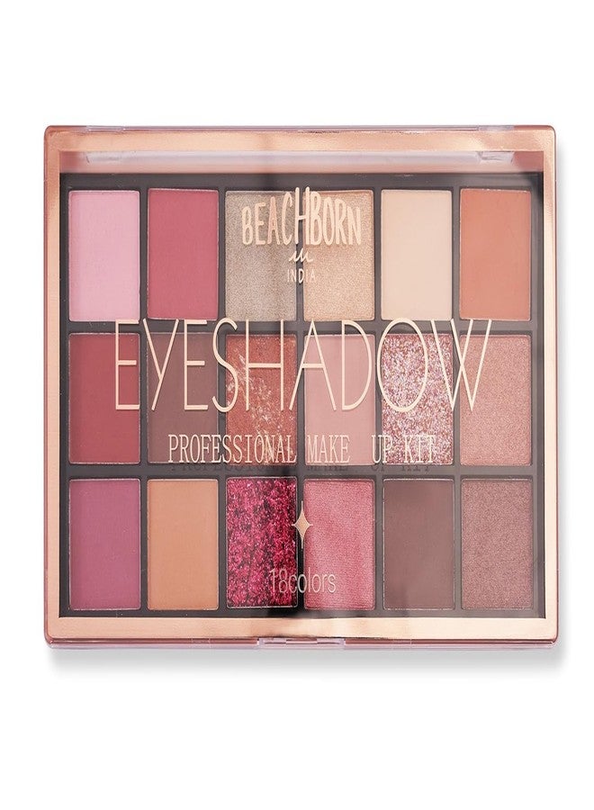 BEACHBORN Professional Makeup Eyeshadow Palette (Multicolor)| Matte| Shimmer | Beginner Friendly & Long Lasting Eye Shadow Palette | All In One Makeup Palette 18 Color Pallete BBI-02-08 Shade no.2 - Image 2