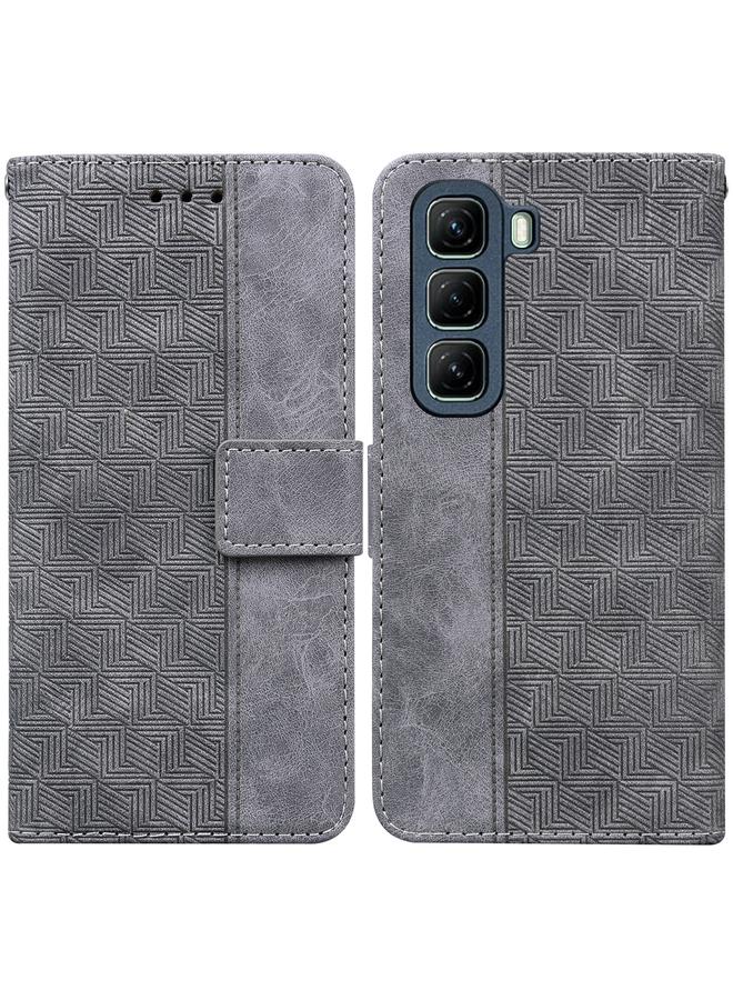 S-TOP Case For Infinix Hot 50 4G Geometric Embossed Leather Phone Case - Image 1