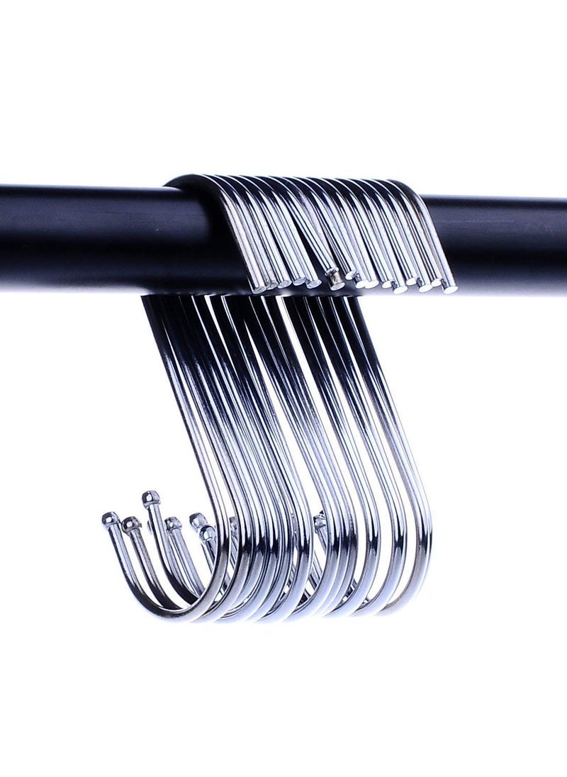 Generic 15 Pack Stainless Steel Metal S Shaped Hooks for Kitchen Bedroom Bathroom Office - Image 5