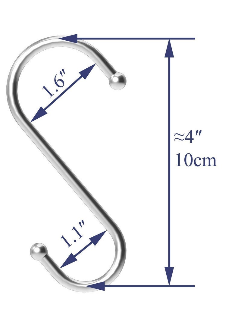 Generic 15 Pack Stainless Steel Metal S Shaped Hooks for Kitchen Bedroom Bathroom Office - Image 3