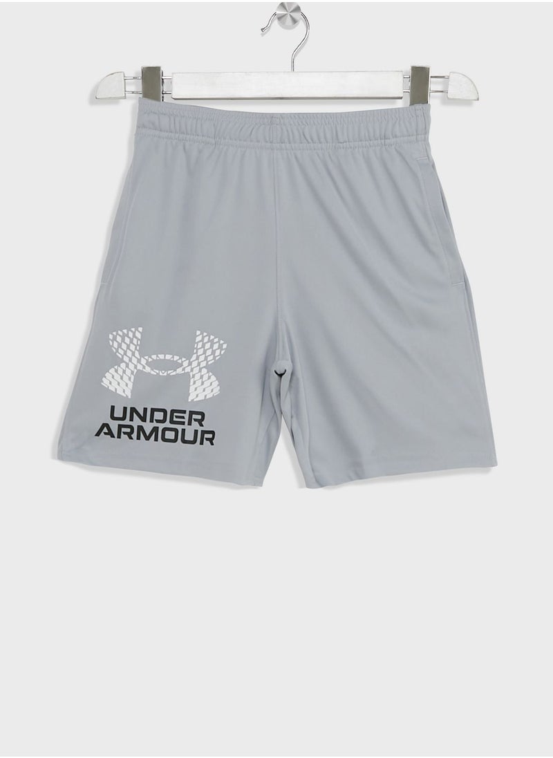 UNDER ARMOUR - Boys' Tech Logo Shorts - Image 1