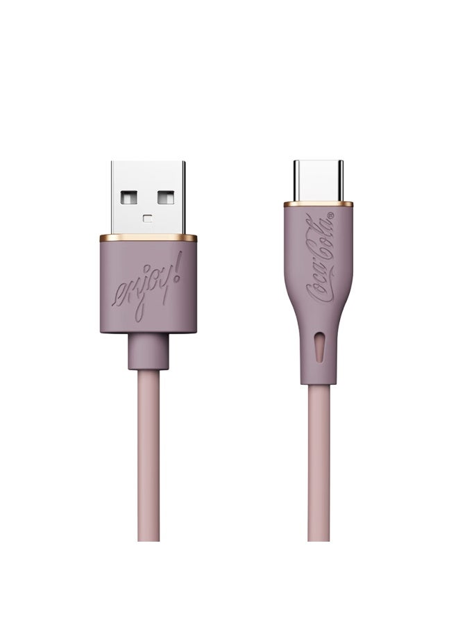 Coca-Cola Coca-cola Type-c Dual Head Charging Cable Compatible With Huawei, Honor, Xiaomi, Samsung, And Vivo  - Image 1