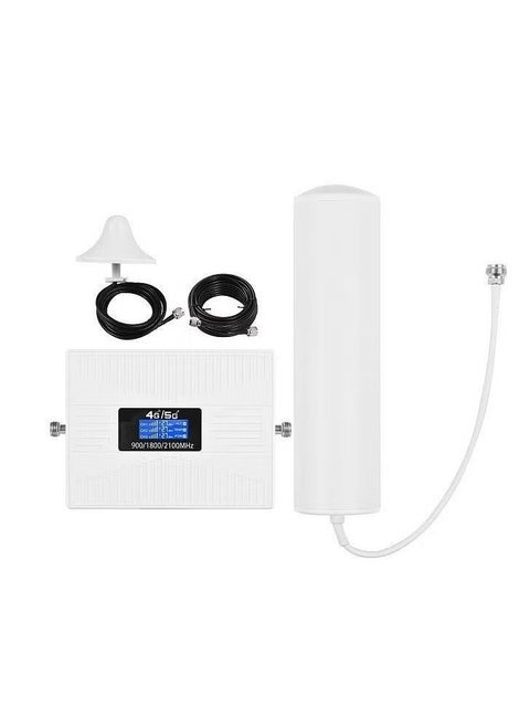 Kit Phone Signal Amplifier Cell Phone Mobile Signal Repeater Tri Band Repeater