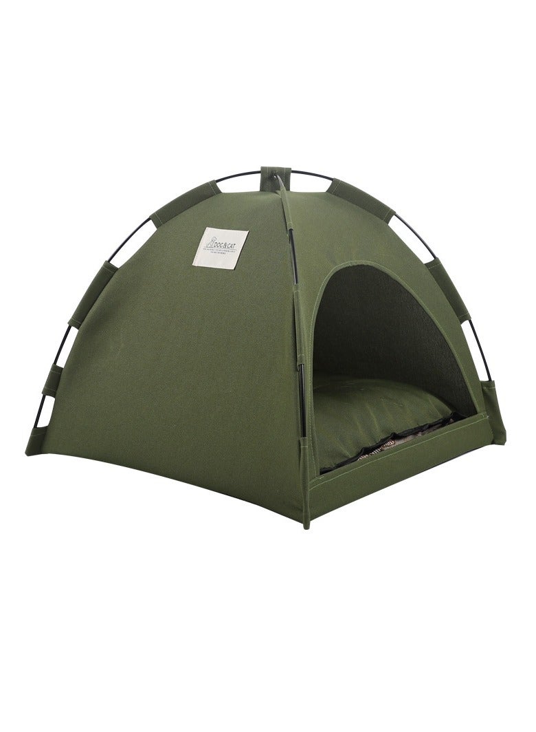 عام الصيف تبريد حصيرة في الهواء الطلق الحيوانات الأليفة عش خيمة تنفس طوي لون خالص بسيط ، قفص الحيوانات الأليفة - Image 5