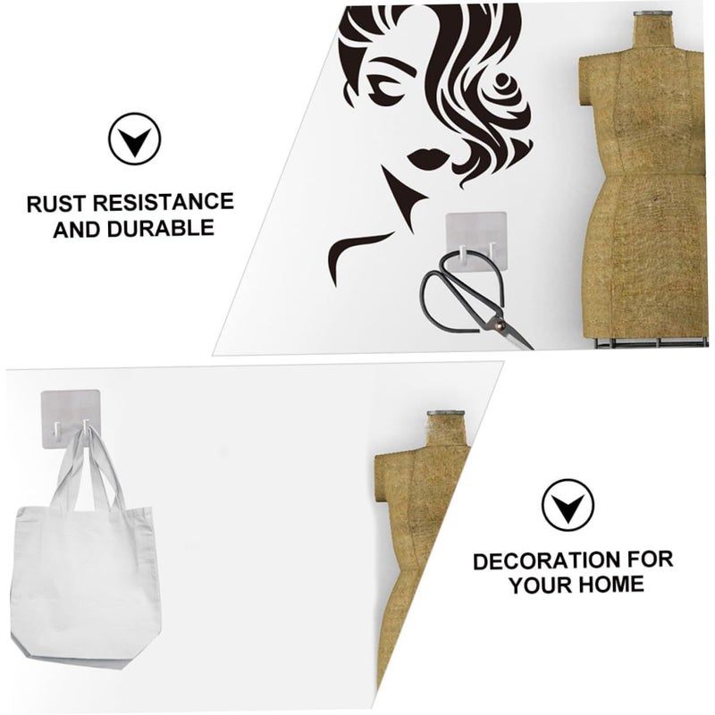 Stainless Steel Wall Hooks Heavy Duty Coat and Towel Hangers Self Adhesive Installation 3 Pack for Bathroom Kitchen Entryway Organization - Image 5