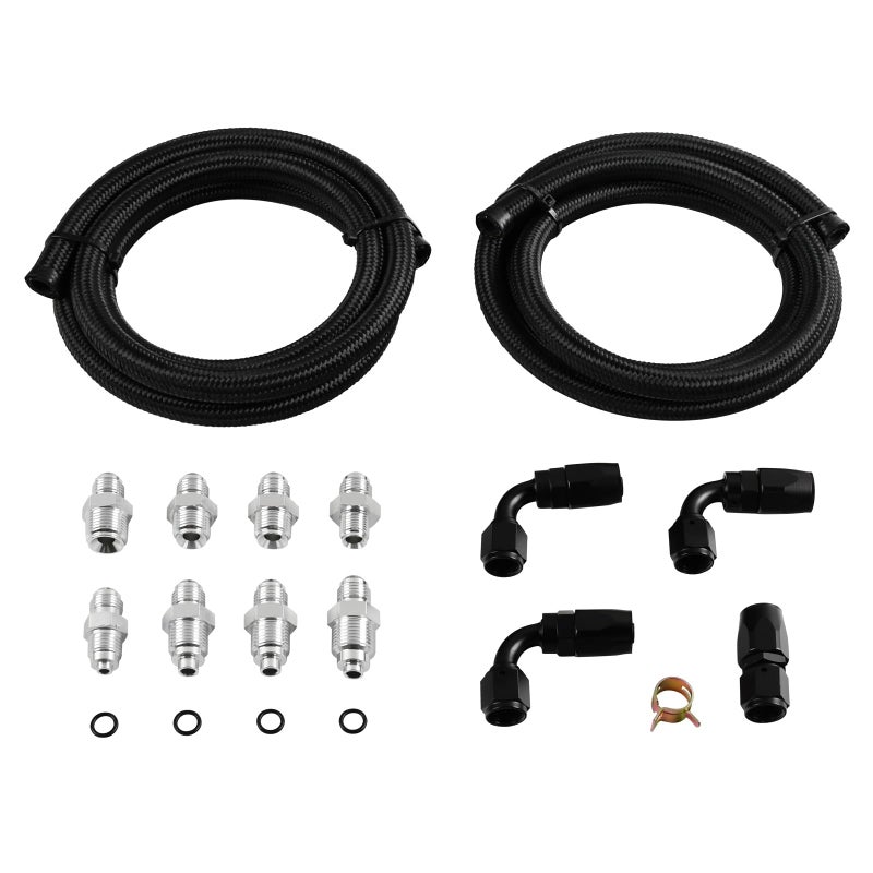 GESEXI Universal Power Steering Pump Hose Kit Return to Reservoir Hose Kit Compatible with GM LS Swap LS1 LS3 - Image 2