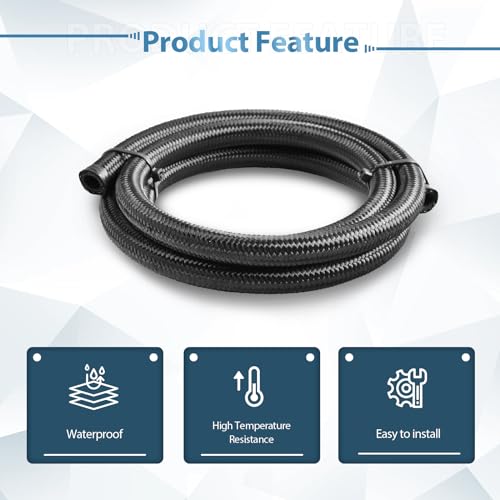 GESEXI Universal Power Steering Pump Hose Kit Return to Reservoir Hose Kit Compatible with GM LS Swap LS1 LS3 - Image 3