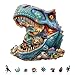 AEEKDOOK Wooden Puzzles for Adults Fantasy Dinosaur Wooden Puzzle Unique Animal Shapes Wooden Jigsaw Puzzles for Adults Valentine Gifts for Wood Puzzle Lovers Family 114 11in 200 Pieces - Image 4