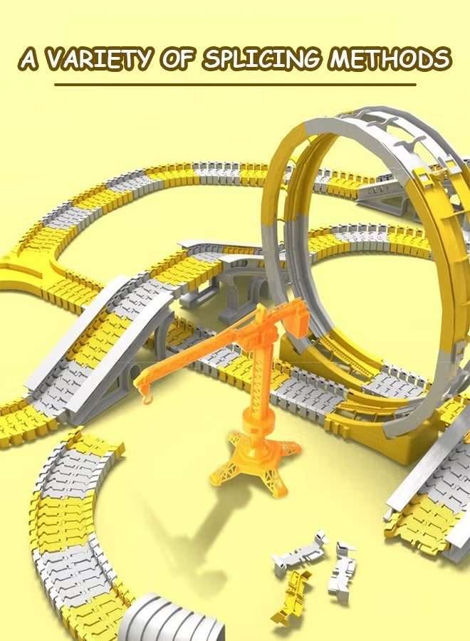 Jamal Construction Toys Set – 324 PCS Building Blocks + 5 PCS Construction Cars with Flexible Tracks, Engineering Road Playset, STEM Gift for Boys & Girls Ages 3-6, Best Educational Toys - Image 5