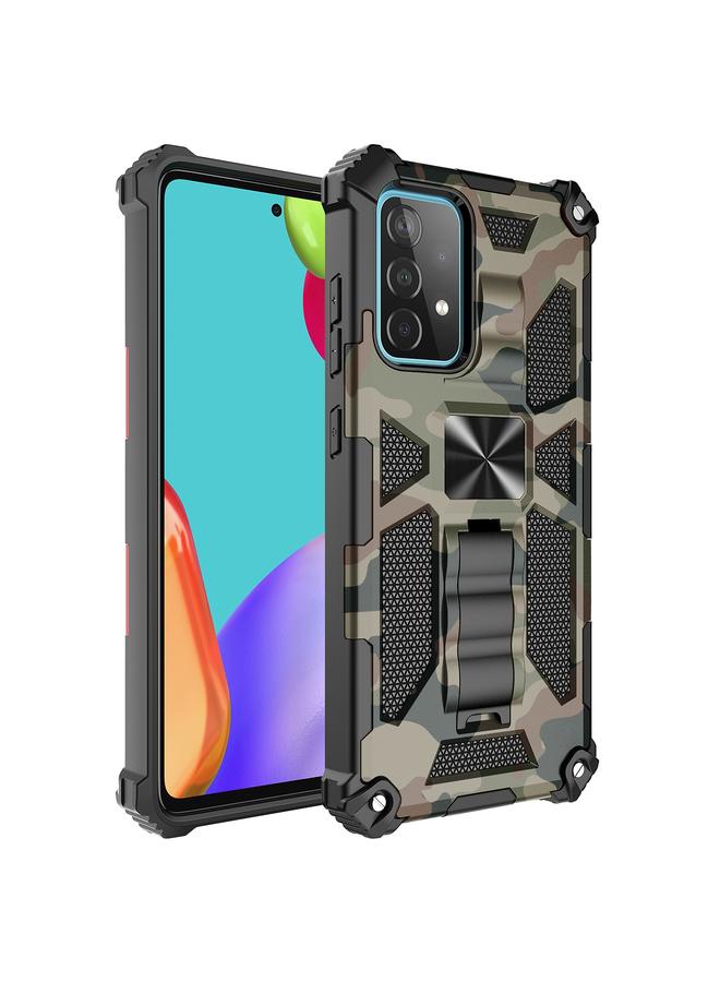 اس-توب جراب لهاتف Samsung Galaxy A71 5G، جراب واقٍ مغناطيسي مقاوم للصدمات مصنوع من مادة TPU + PC مع حامل - Image 1