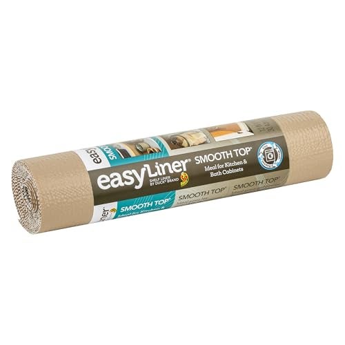 Duck Brand 1211084 Non-Adhesive Smooth Top Easy Grip Shelf Liner, 12-Inch x 10-Feet, Taupe - Image 1