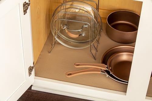 Duck Brand 1211084 Non-Adhesive Smooth Top Easy Grip Shelf Liner, 12-Inch x 10-Feet, Taupe - Image 4