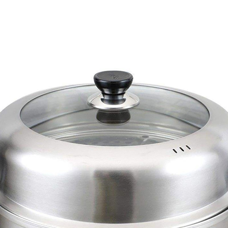 Stainless Steel Pan Lid Round Pot Lid Steam Pot Lid Stainless Steel Universal Lid Frying Pan Cover - Image 3