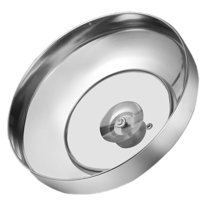 Stainless Steel Pan Lid Round Pot Lid Steam Pot Lid Stainless Steel Universal Lid Frying Pan Cover - Image 1