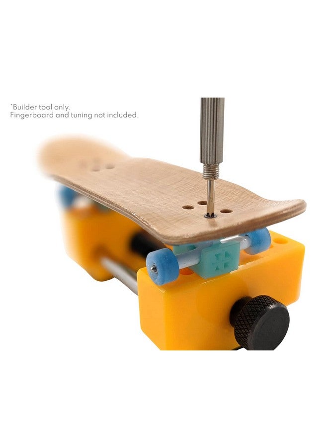Teak Tuning Fingerboard Complete Builder Vise Tool - for Easy Truck Mounting & Tuning Adjustments - Zen Yellow Colorway - Image 5