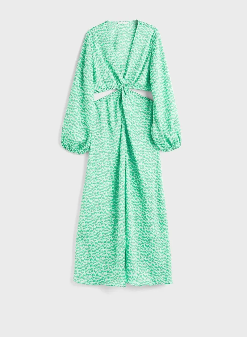 H&M Twist-Front Midi Dress