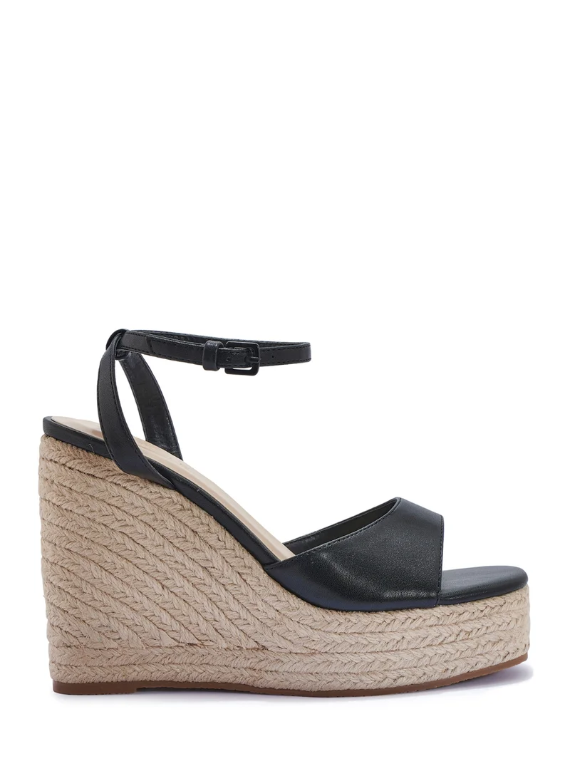 Truffle High Heel Wedge Sandal