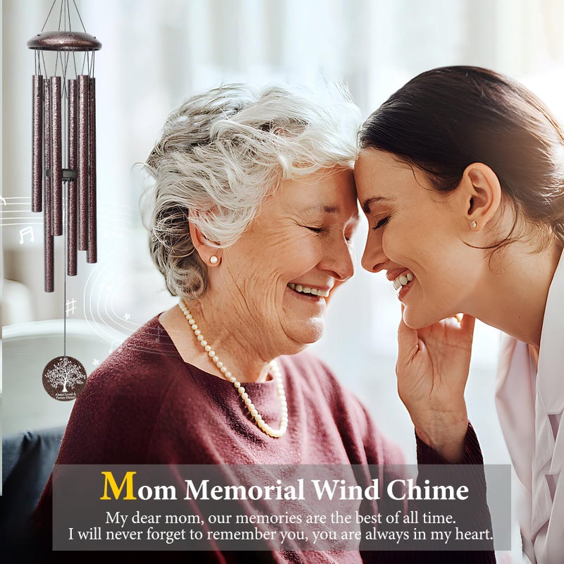 Synhonty Memorial Gifts for Loss of Mom, 25'' Memorial Wind Chimes for Loss of Mother, Sympathy Gifts for Lose of Mom Mother, Bereavement/Condolence/Remembrance Gifts - Image 2