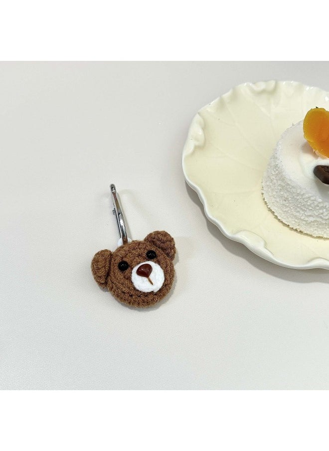 Generic - Plush Cartoon Flower For Apple Airtag Locator Protective Case Pet Anti-Lost Tracker Case-Color:Brown Bear-Applicable Models:Airtag - Image 1