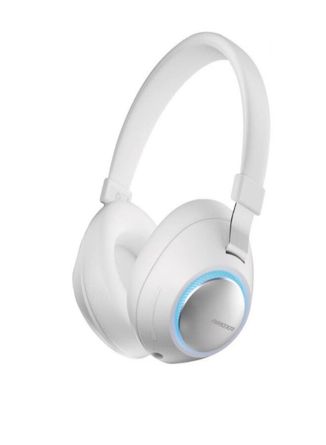 سماعة رأس لاسلكية مع صوت إضافي من ايروكسا أبيض