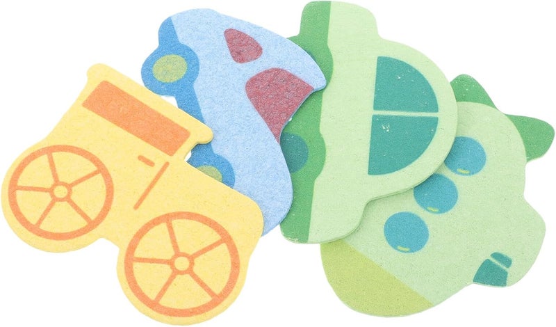 4pcs Bath Sponges Body Scruber Soft Shower Loofah Sponge Wooden Pulp Material Exfoliating Bath for Shower and Bathing Use - Image 1