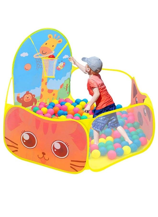 Arabest Children's Foldable Ball Pit With Basketball Hoop  - Image 3