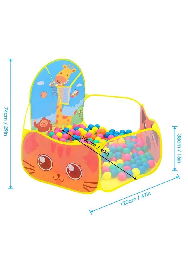 Arabest Children's Foldable Ball Pit With Basketball Hoop  - Image 4