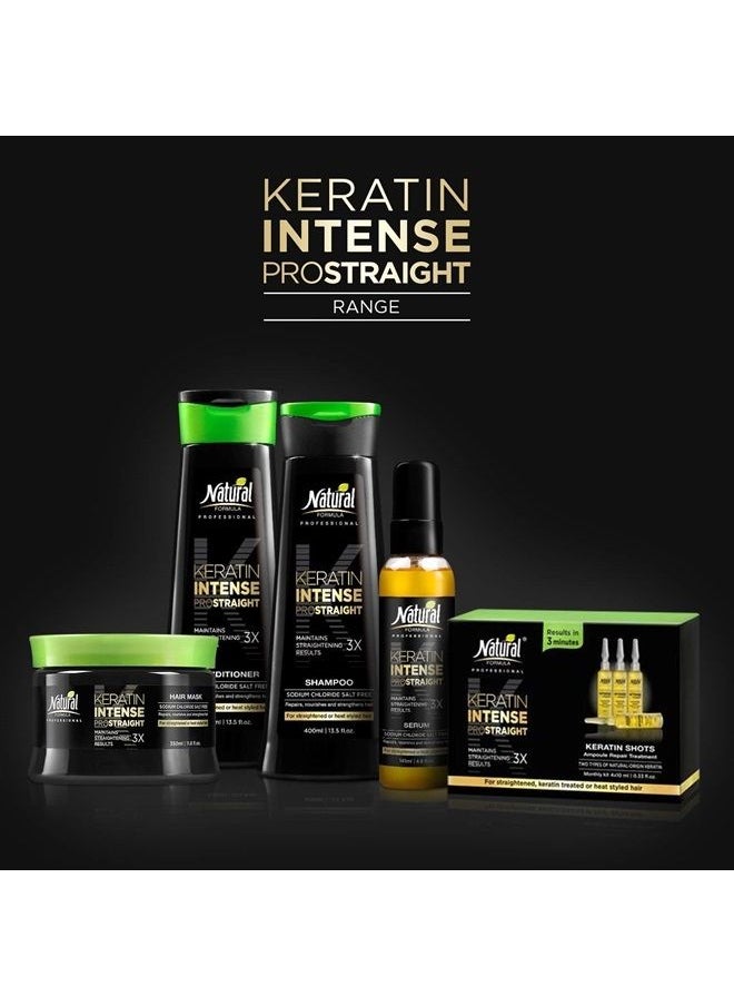 Natural Formula - Keratin Hair Mask - Intense Repair Keratin Mask, Hair Mask for Frizzy Hair - Keratin Enriched Hair Care, Hair Mask for Dry Damaged Hair, Advanced Hair Moisturizer & Hair Masks - 350ml - Image 1