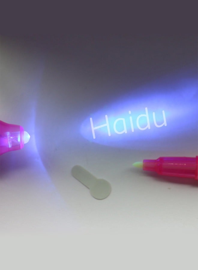 Haidue 10Pcs Invisible Ink Pen Secret Spy Party Favor Message Writer With Uv Light Fun Activity For Kids Ideas Gifts And Stock Stuffers - Image 2