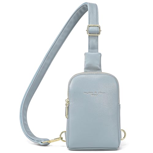 AOCINA Travel Small Sling Bag for Women Anti Theft Crossbody Bags Purses Cross Body Fanny Pack Over the Shoulder Bag(0-Light Blue) - Image 1