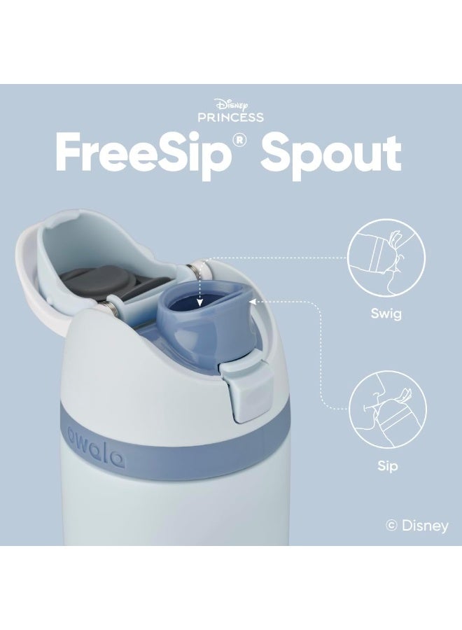 Owala Disney Princess FreeSip Insulated Stainless Steel Water Bottle with Straw and Sticker for Sports and Travel, BPA-Free Sports Water Bottle, 24 oz, Cinderella - Image 4
