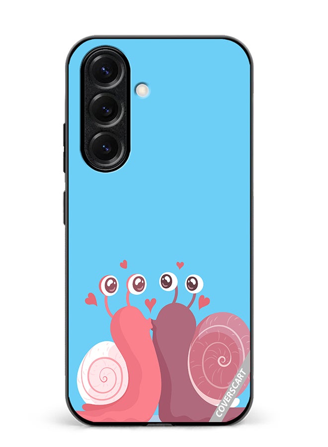 VR CREATIVE Protective Case Cover For Samsung Galaxy S25 Plus Love Snail Design Multicolour