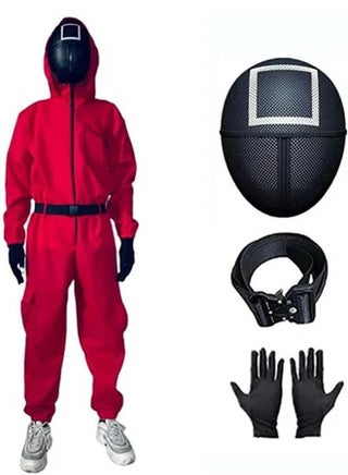 Red Square Mask