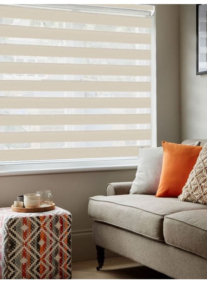 Beige Zebra Blinds 125W x 125H cm