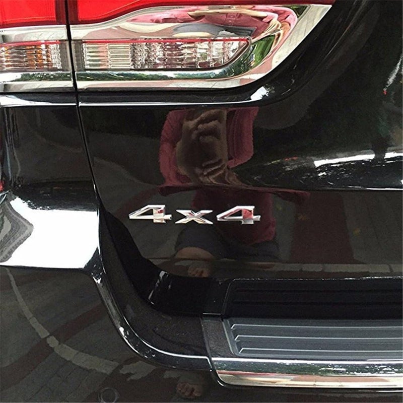 Labriciyon شريط تزييني بشعار سيارة من الكروم لنماذج 4X4، مناسب لشاحنات دودج وفورد وجيب رانجلر وجراند شيروكي وكومباس، للإضافة إلى الأكسسوارات الخارجية للسيارة. - Image 5