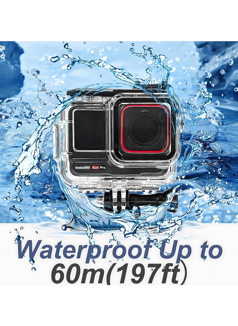 Generic - Waterproof Case For Ace Pro Action Camera Underwater Diving Protective Housing 60m With Bracket Accessories - Image 1