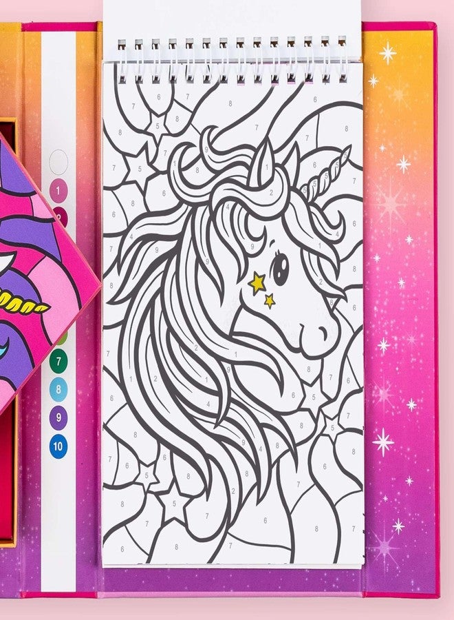 Tiger Tribe: Unicorn Dreaming Color by Numbers - Fun Coloring Activity Set for Kids 4+, Early Numeracy Skills, Includes Markers, Portable, Great Gift Idea - Image 4