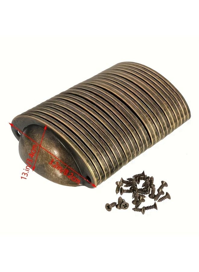 Black 20Pcs Antique Metal Pull Handles For Drawers Cabinets Trash Bins With Hardware - Image 3