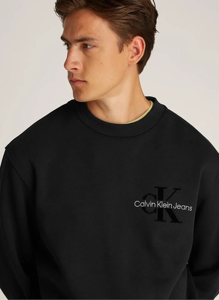 Calvin Klein Jeans Logo Print Crew Neck Sweatshirt