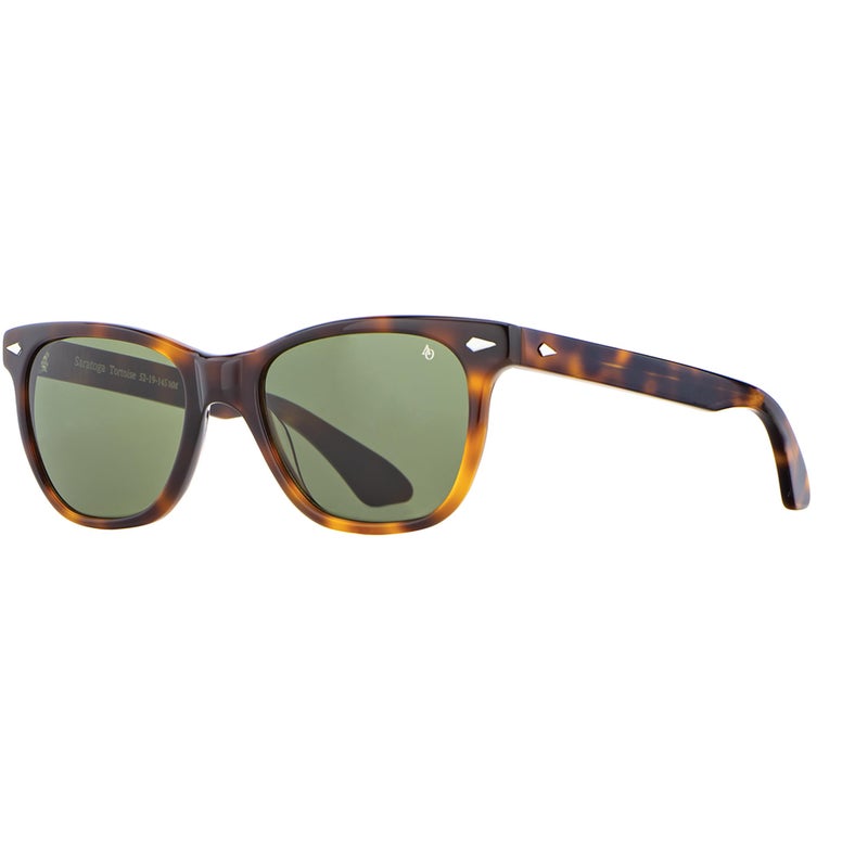 AO Saratoga Sunglasses Tortoise Calobar Green AOLite Nylon Lenses Polarized 5219145