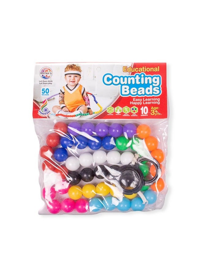 RATNA'S - Ratna's Educational Counting Beads - Fun and Interactive Learning Toy for Infants - Develops Numbers, Colors, and Motor Skills - Image 1