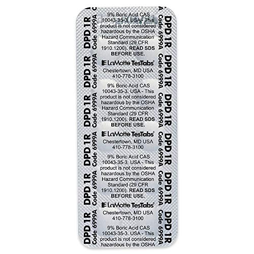 LaMotte 6999A Visual Grade TesTabs, Chlorine DPD #1 RAPID, 100 ct. - Image 2