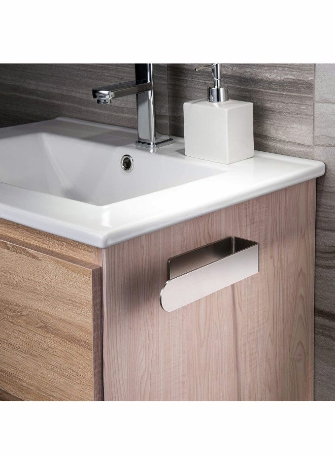 حامل منشفة من الفولاذ المقاوم للصدأ ذاتي اللصق لتركيب سهل في الحمام، قضيب وحلقة منشفة - Image 4