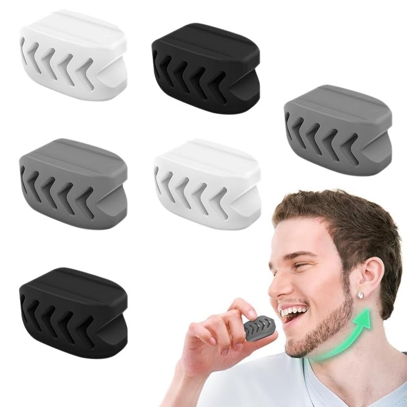 ZOMBULA Zombula Pack Of 6 Jawline Exerciser jaw exerciser for Women Men Jaw Trainer Jawline shaper jaw Workout Double Chin Reducer Face Slimmer and Neck Toning Define Your Jawline  - Image 1