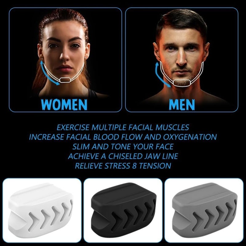 ZOMBULA Zombula Pack Of 6 Jawline Exerciser jaw exerciser for Women Men Jaw Trainer Jawline shaper jaw Workout Double Chin Reducer Face Slimmer and Neck Toning Define Your Jawline  - Image 4
