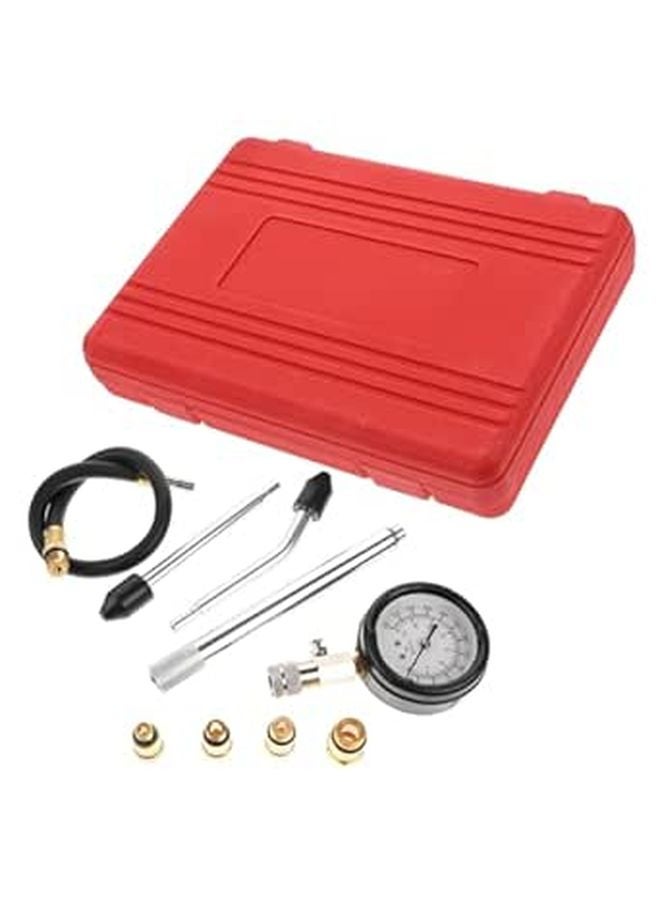 Dual Use Engine Compression Tester Kit with Extended Rod for Car and Motorcycle - Image 1