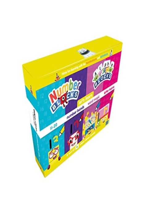 Numberblocks And Alphablocks: Let'S Learn Numbers And Letters Set: 4 Wipe-Clean Books With Pens Incl