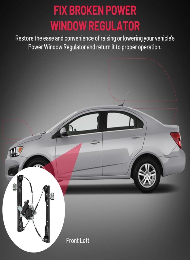 BDFHYK 748-974 Power Window Regulator with Motor Front Left Driver Side for Chevy Cruze 2010 2011 2012 2013 2014 2015, Cruze Limited 2016, 748974, 75226747 - Image 5