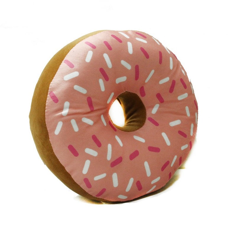 The Purple Tree Velvet Donut Cushion (Standard, Pink), Pack of 1 - Image 4
